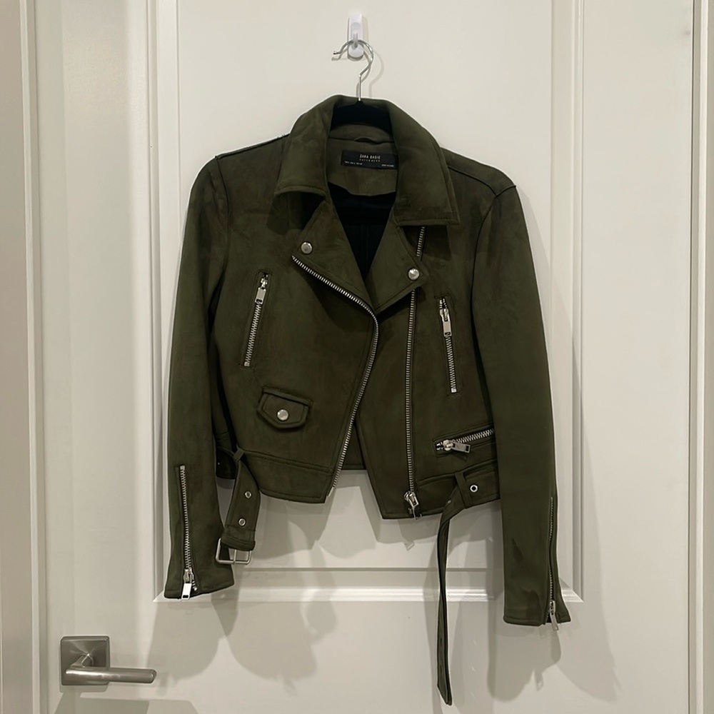 Zara Suede Moto Jacket